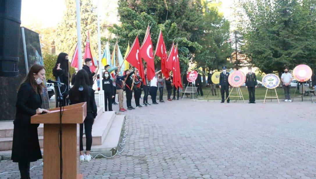 İlçemizde 10 Kasım Gazi Mustafa Kemal ATATÜRK´ü Anma Töreni Yapıldı 