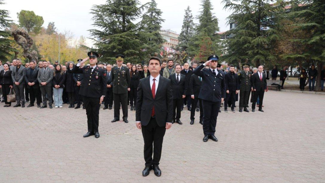 10 Kasım Atatürk'ü Anma Günü Çelenk Sunma Töreni Yapıldı